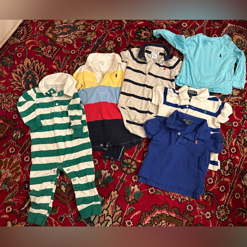 Preppy 12 month Baby Boy lot - Ralph Lauren & Carters